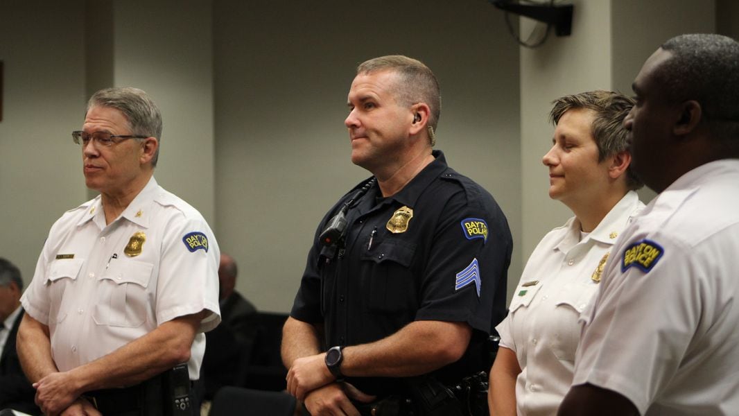 Dayton Police Honor Officers Credited With Saving Lives