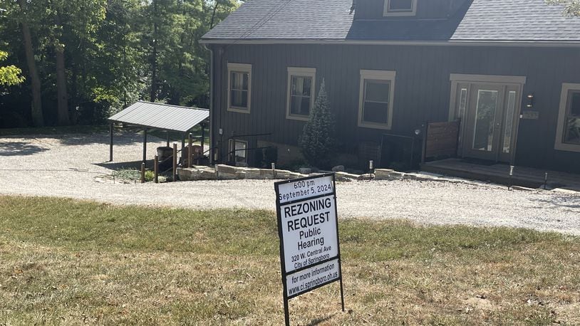 The owner of Springboro land at 500 East St. - a block east of South Main Street, or Ohio 741 - wants to rezone 1.3 acres from residential to business. The site includes a shed built in the mid-1800s, a structure the city put on a state historic inventory, records show. NICK BLIZZARD/STAFF PHOTO