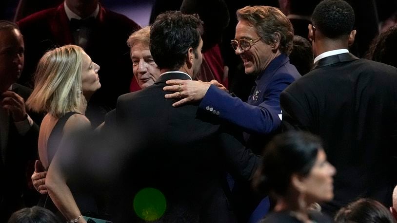 Robert Downey Jr. in the audience during the 76th Primetime Emmy Awards on Sunday, Sept. 15, 2024, at the Peacock Theater in Los Angeles. (AP Photo/Chris Pizzello)