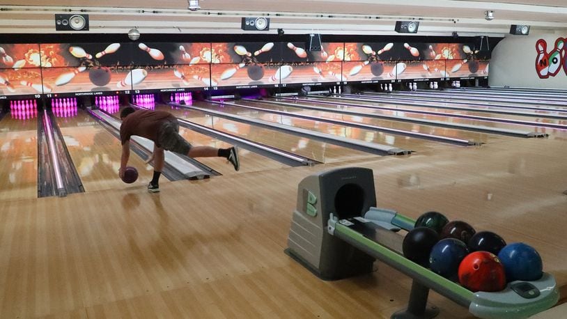 Soon after Northridge Lanes reopened Tuesday morning bowlers were taking advantage of the open lanes. BILL LACKEY/STAFF