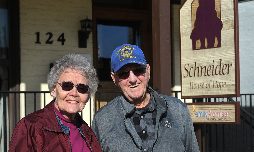 Don and Jan Schneider are dedicated volunteers of The Schneider House of Hope in Xenia. MARSHALL GORBY\STAFF