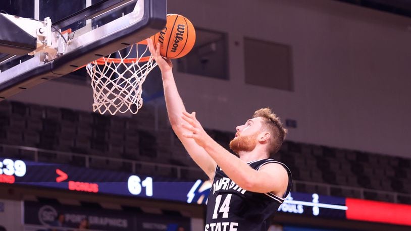 Wright State's Brandon Noel, shown earlier this season, scored 22 points Thursday in the Raiders' win at Detroit. Wright State Athletics photo