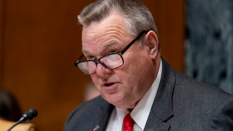 FILE - Chairman Sen. Jon Tester, D-Mont., speaks during a hearing on Capitol Hill in Washington, May 2, 2023. Jittery Democrats seeking to hold onto Senate seats are watching the drama over Biden nervously. Even candidates who seem to be in a strong position are walking a fine line between loyalty to the president and their own political survival. Tester has offered little public support for the president since the debate. (AP Photo/Andrew Harnik, File)