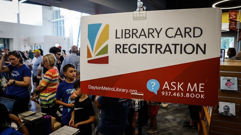 The Dayton Metro Library Huber Heights Branch, which opened last year, has become the busiest circulating branch, according to Dayton Metro officials. JIM NOELKER/STAFF