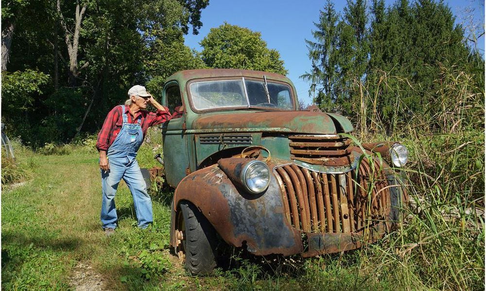 Michael and his Old Truck Archival ink-jet print Gary Beeber, 2024