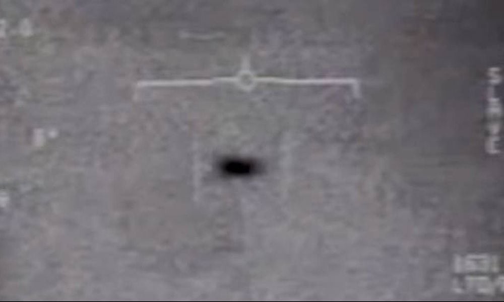 The U.S. Navy has confirmed for the first time that three videos leaked over the past two years are, in fact, real and do show objects the Navy has verified as unidentified aerial phenomena. This is still from one of the videos showing a UAP.