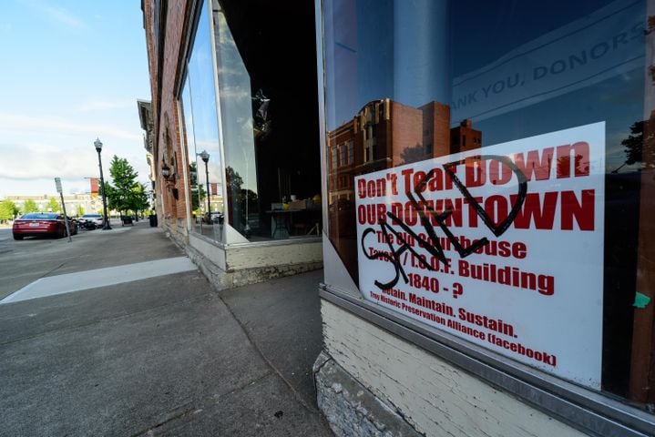 PHOTOS: Stabilization complete on Troy's IOOF Building/Old Miami County Courthouse