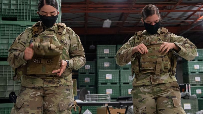 By integrating advanced battery technology into body armor, the Ballistic Conformal Battery (BCB) from Cornerstone Research Group reduces size and weight while enhancing safety. Photo: U.S. Air Force