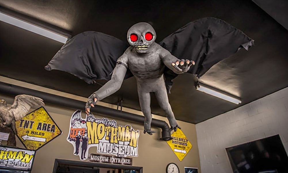 The legend of Mothman lives on at the Mothman Museum in Point Pleasant, WV. PHOTO: MOTHMAN MUSEUM