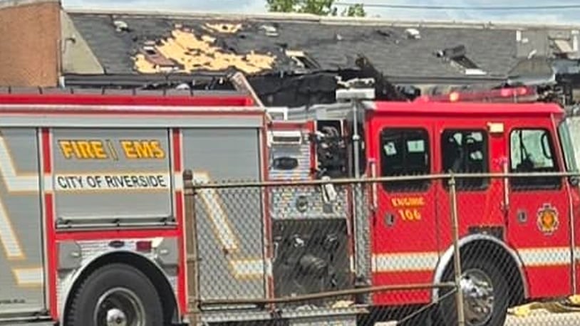 Fire crews responded to a Dollar General that was destroyed by fire Aug. 11, 2024. RIVERSIDE CHAMBER OF COMMERCE/FACEBOOK