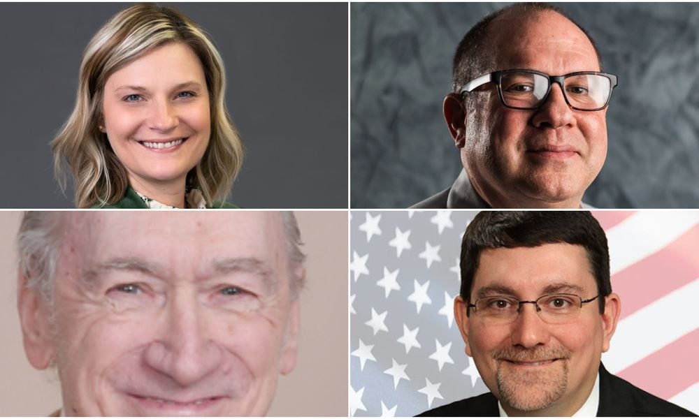 Candidates Amy Cox, David Esrati, Joseph Kuzniar and Tony Pombo are running for Congress.