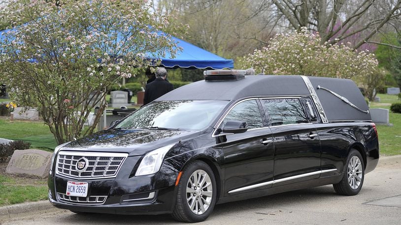 The Glickler Funeral Home hearst at a recent funeral at Woodlawn Cemetery. MARSHALL GORBYSTAFF