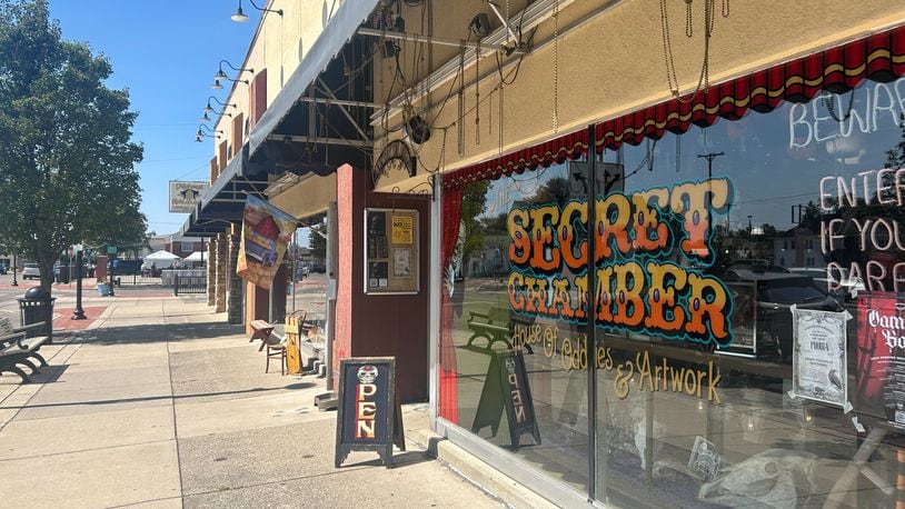 The exterior of  the Secret Chamber House of Oddities And Artwork in Fairborn. Photo by Alex Cutler