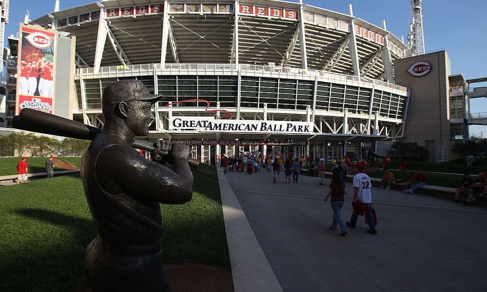 CINCINNATI - OCTOBER 10: A general view of Great American Ball Park before the Philadelphia Phillies take on the Cincinnati Reds in game 3 of the NLDS at on October 10, 2010 in Cincinnati, Ohio. The Phillies defeated the Red 2-0. (Photo by Jonathan Daniel/Getty Images)