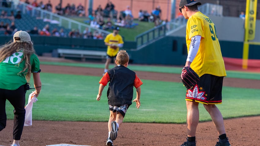 Logan Wilson Celebrity Softball Game big hit with Bengals fans