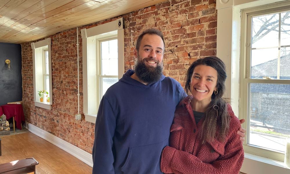 Felicity, a new natural wine and coffee bar, will open this summer at 27 W. Franklin St. in Uptown Centerville. Pictured are Owners Earl Hatmaker and Megan Lees. NATALIE JONES/STAFF