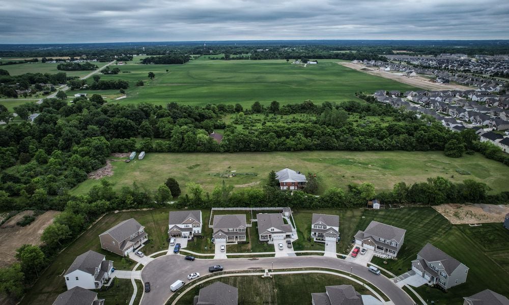 This property, in the background near the Carriage Trails development, was petitioned to be annexed from Bethel Twp. to Huber Heights in 2022-23, but the move did not go through. JIM NOELKER/STAFF