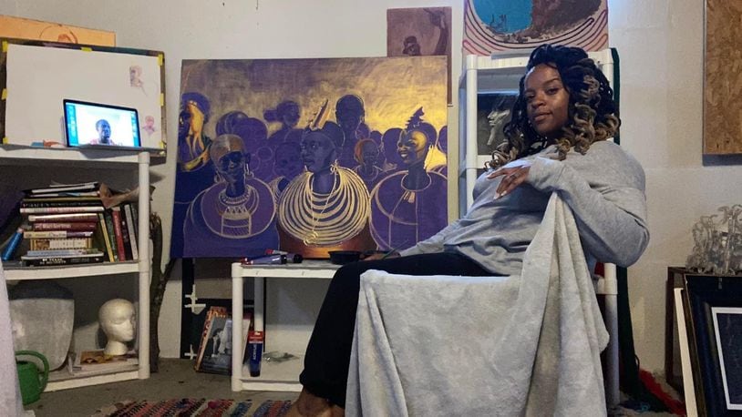 Erin M. Smith’s life in art was sparked at age 8 when she won a scholarship to a weekly Saturday morning program at the Columbus College of Art and Design. Contributed photos