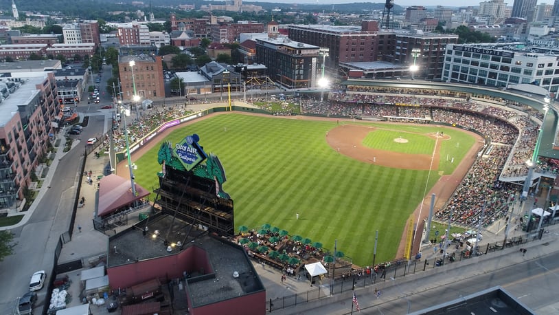 Day Air Ballpark, home of the Dayton Dragons, during a recent night game. Contributed photo / Dragons