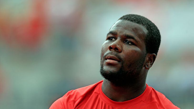 COLUMBUS, OH - SEPTEMBER 19: Quarterback Cardale Jones #12 of the Ohio State Buckeyes warms up before the game against the Northern Illinois Huskies at Ohio Stadium on September 19, 2015 in Columbus, Ohio.  (Photo by Andrew Weber/Getty Images)