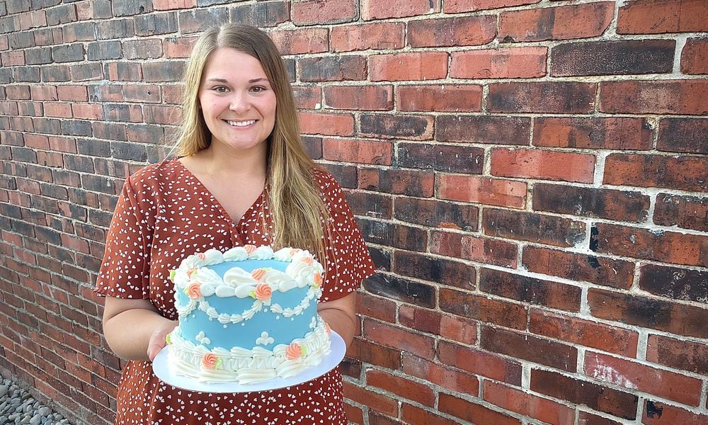 Ashley Knapick, the owner of Ashmore Cakes, is moving her business into Spark Fairborn. NATALIE JONES/STAFF