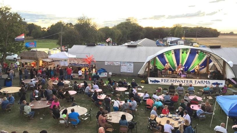 The 22nd annual Ohio Fish & Shrimp Festival will be held three Saturdays in a row on Sept. 7, 14 and 21, at Freshwater Farms of Ohio, at 2624 N. U.S. 68, north of Urbana. Contributed