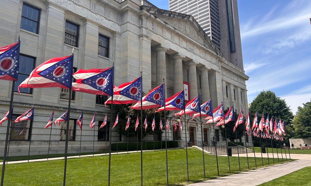 The east face of the Ohio Statehouse at 1 Capitol Sq., Columbus.