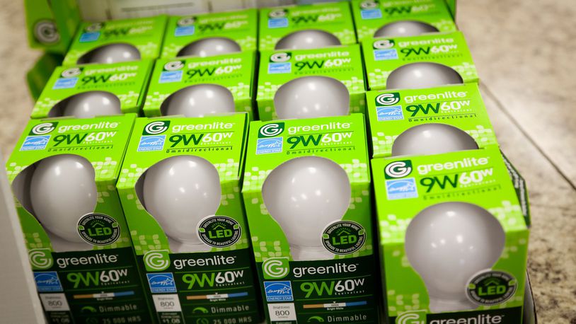 Officials say light bulbs, like these light-emitting diodes, can save significant amounts of energy. GREG LYNCH/STAFF
