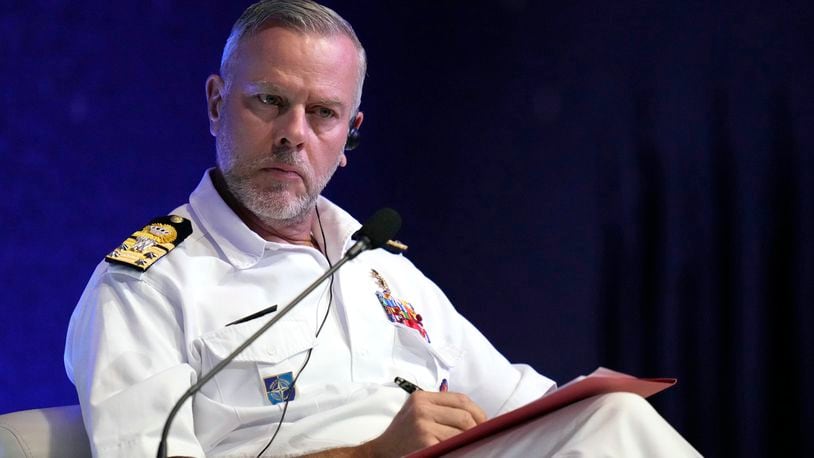 FILE - NATO's Chair of the Military Committee Admiral Rob Bauer listens during the plenary session of the Seoul Defense Dialogue in Seoul, South Korea, Sept. 11, 2024. (AP Photo/Lee Jin-man, File)