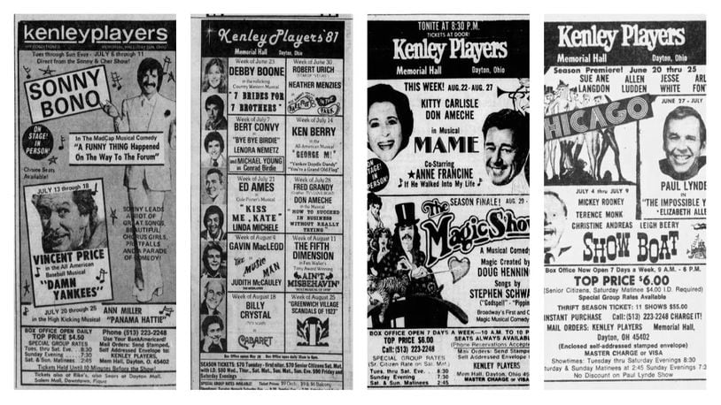 Remembering the Kenley Players, the acting troupe that toured the region. DAYTON DAILY NEWS ARCHIVES.