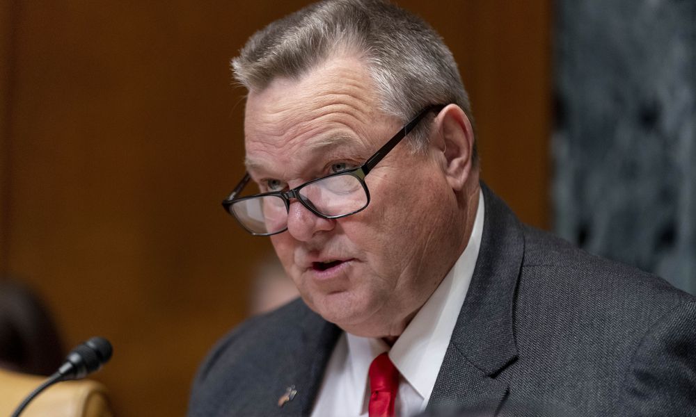 FILE - Chairman Sen. Jon Tester, D-Mont., speaks during a hearing on Capitol Hill in Washington, May 2, 2023. Jittery Democrats seeking to hold onto Senate seats are watching the drama over Biden nervously. Even candidates who seem to be in a strong position are walking a fine line between loyalty to the president and their own political survival. Tester has offered little public support for the president since the debate. (AP Photo/Andrew Harnik, File)