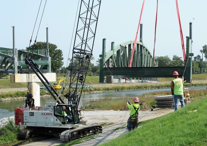 PHOTOS: Deeds Point pedestrian bridge dismantled