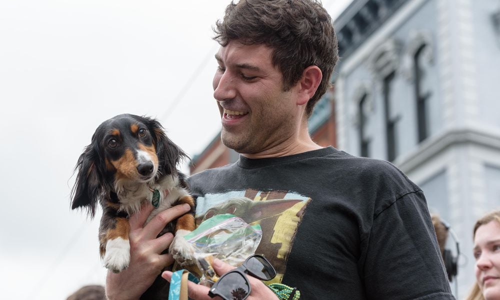 The Oregon Districts 6th annual Derby Day Running of the Wieners happened on Saturday, May 4, 2024. Hosted by The Oregon District Business Association, proceeds from the wiener dog race registration fee benefitted the Humane Society of Greater Dayton. TOM GILLIAM / CONTRIBUTING PHOTOGRAPHER