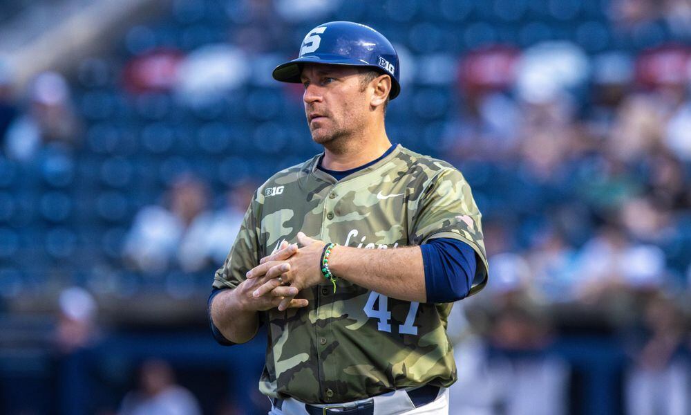 New Dayton Flyers baseball coach Scott Loiseau coaches for Penn State in the 2024 season. Photo courtesy of Penn State