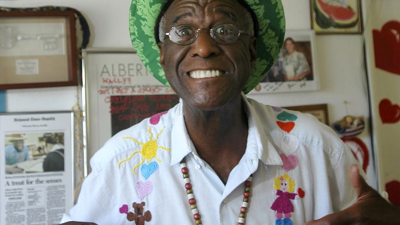 FILE - Wally Amos, of Kailua, Hawaii, is shown in his home office on June 12, 2007, in the Lanikai section of Kailua, Hawaii. Amos, the creator of the cookie empire that took his name and made it famous and who went on to become a children’s literacy advocate, has died at age 88, on Tuesday, Aug. 13, 2024. (AP Photo/Lucy Pemoni, File)