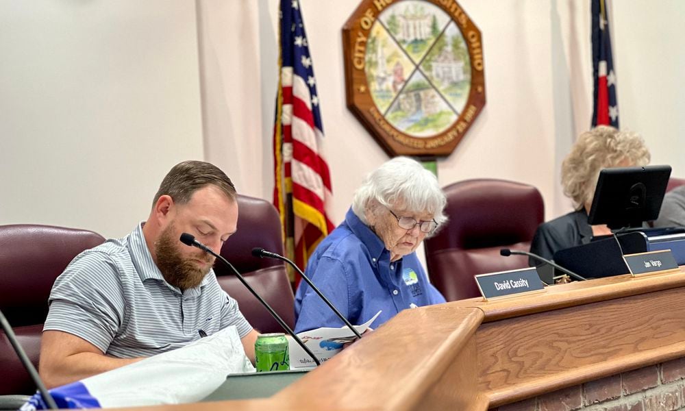 Members of the Huber Heights Planning Commission heard detailed development plans for the construction of Ohio's first Buc-ee's store on Tuesday, May 14, 2024. AIMEE HANCOCK/STAFF