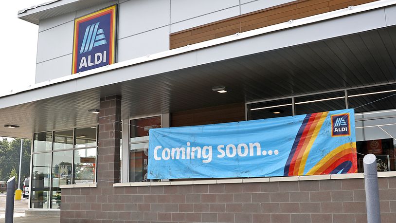 Aldi plans to occupy a 21,000-square-foot location on the west side of the former fitness center at 827 Central Ave. BILL LACKEY/STAFF