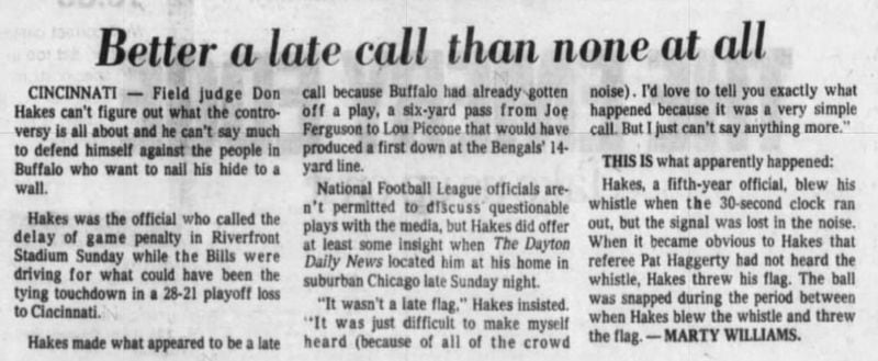 Cincinnati Bengals playoff win drought: News from Dayton in 1991