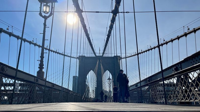 Brooklyn Bridge on March 12, 2023. David Jablonski/Staff