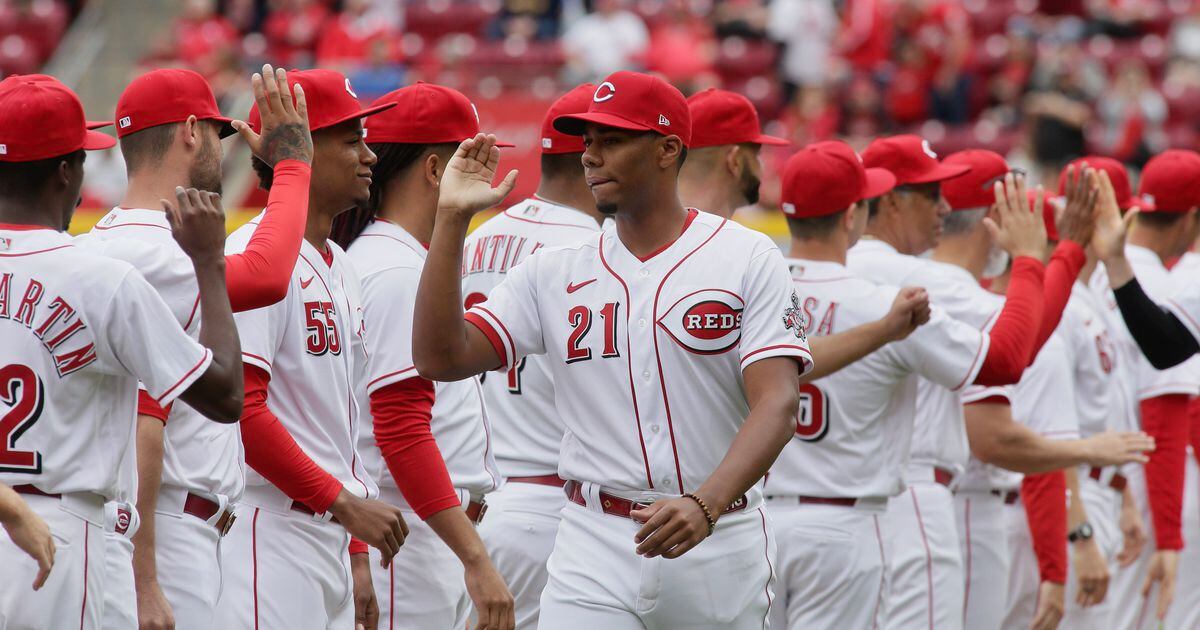 Hunter Greene of the Cincinnati Reds and Notre Dame High School