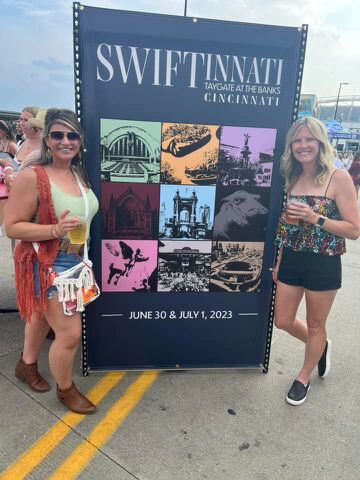 Fans 'Tay-gate' outside Paycor Stadium on night one of Taylor Swift shows  in Cincinnati