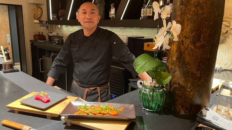 Head Sushi Chef Yudi Alviando is bringing decades of experience to Dōzo, an elevated sushi concept located in the back room of Tender Mercy in downtown Dayton. NATALIE JONES/STAFF