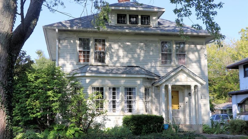 Built in 1923, the frame two-story at 1801 Stratford Place in Springfield has about 1,531square feet of living space. The property is listed for $239,986 by Berkshire Hathaway Home Professional Services and includes a one-car detached garage, a deep back yard with an above-ground swimming pool and a stone patio. CONTRIBUTED