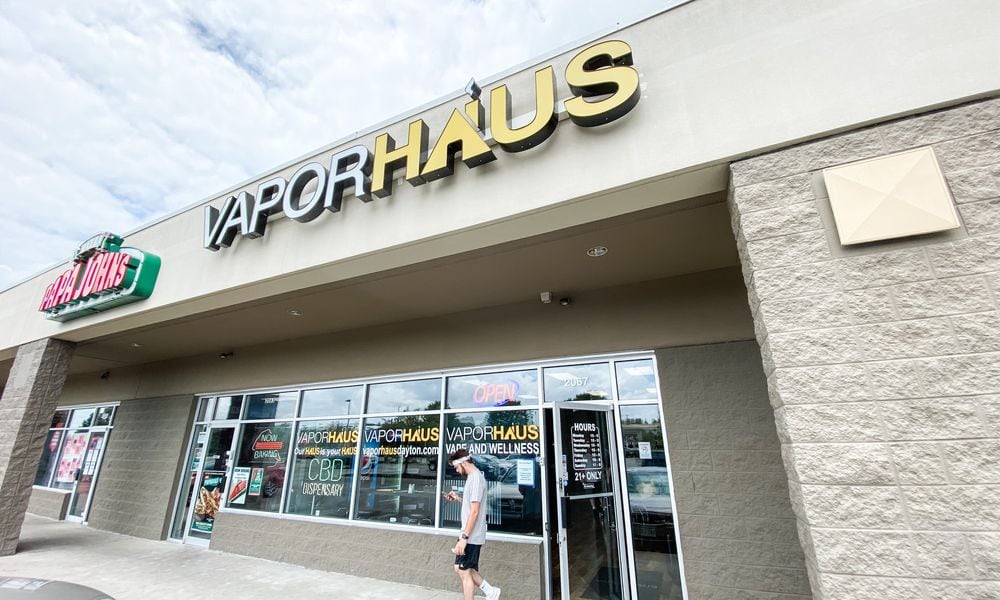 Vapor Haus has 12 locations in the Dayton area and sells vape products and some hemp-derived products.