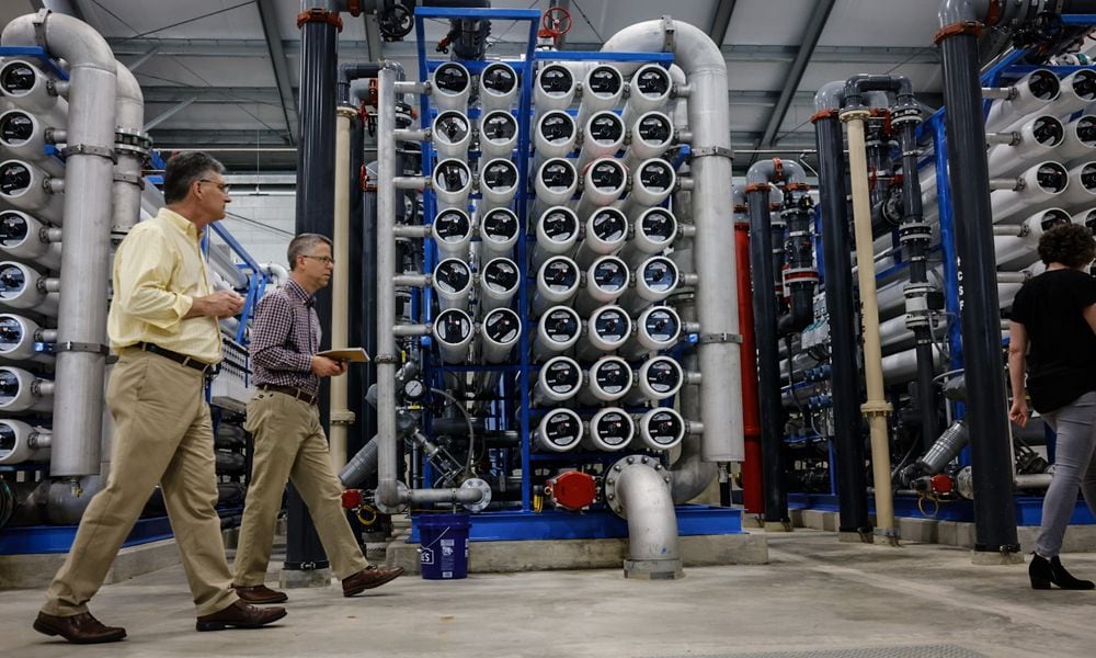 The Warren County water treatment plant has membrane filtration system to take- out PFAS from the communities water supply. JIM NOELKER/STAFF