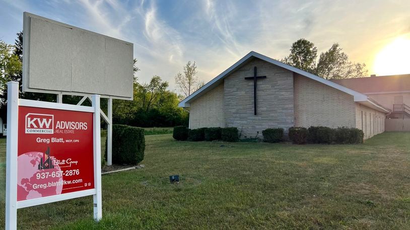 Vandalia City Council will consider a proposal for a now vacant former church on Miller Lane to be remodeled as an event space and indoor pickleball court. AIMEE HANCOCK/STAFF