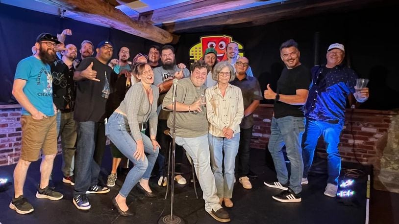 A recent group of comics performed at Bricky Comedy Club's Friday night open mic. CONTRIBUTED