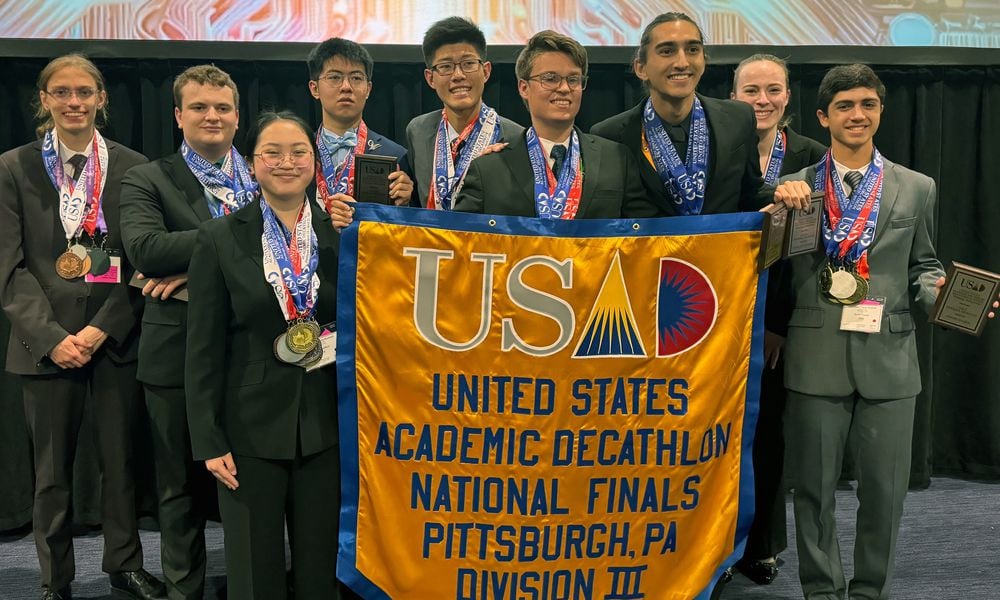 Oakwood High School's Academic Decathlon team won the Division III national championship in April 2024.