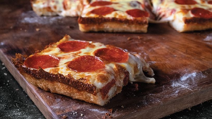 All five Jet’s Pizza locations in the Dayton region are giving customers a free slice of Detroit-style pizza from 11 a.m. to 2 p.m. on Tuesday, Sept. 17 (CONTRIBUTED PHOTO).