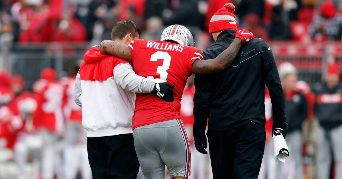 Miyan Williams Carted Off Field With Injury Against Indiana, Says